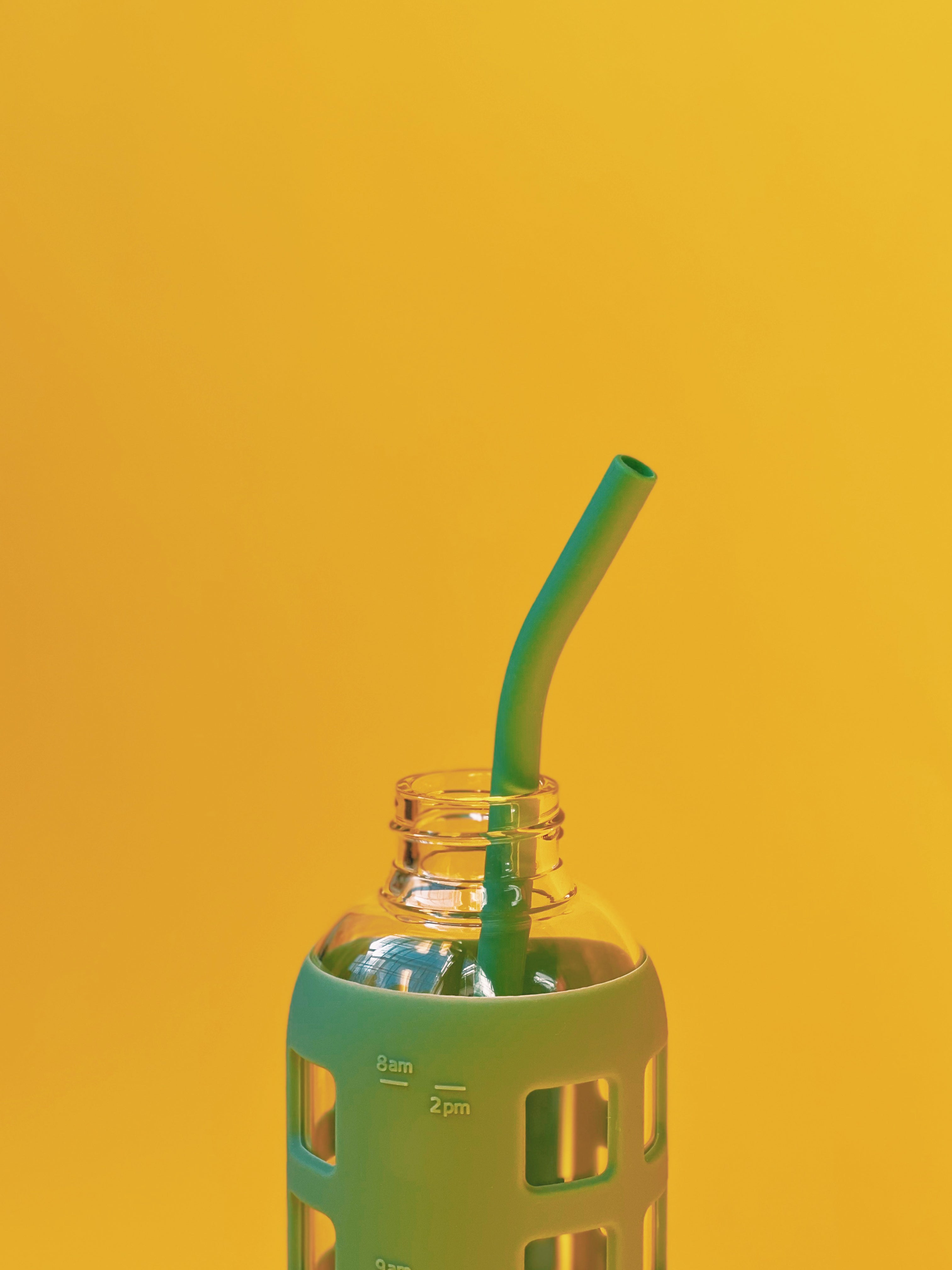 purifyou Reusable Silicone Straws - Long, Slender, & Kids Sizes, Eco-Friendly, BPA-Free, Durable & Flexible