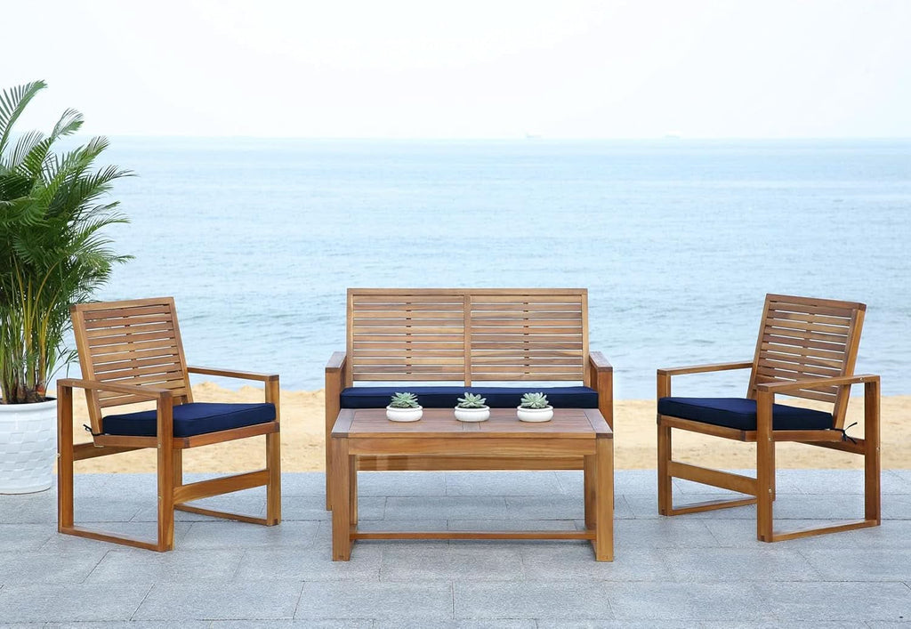 Acacia Patio Furniture Set for Outdoor Dining Comfort