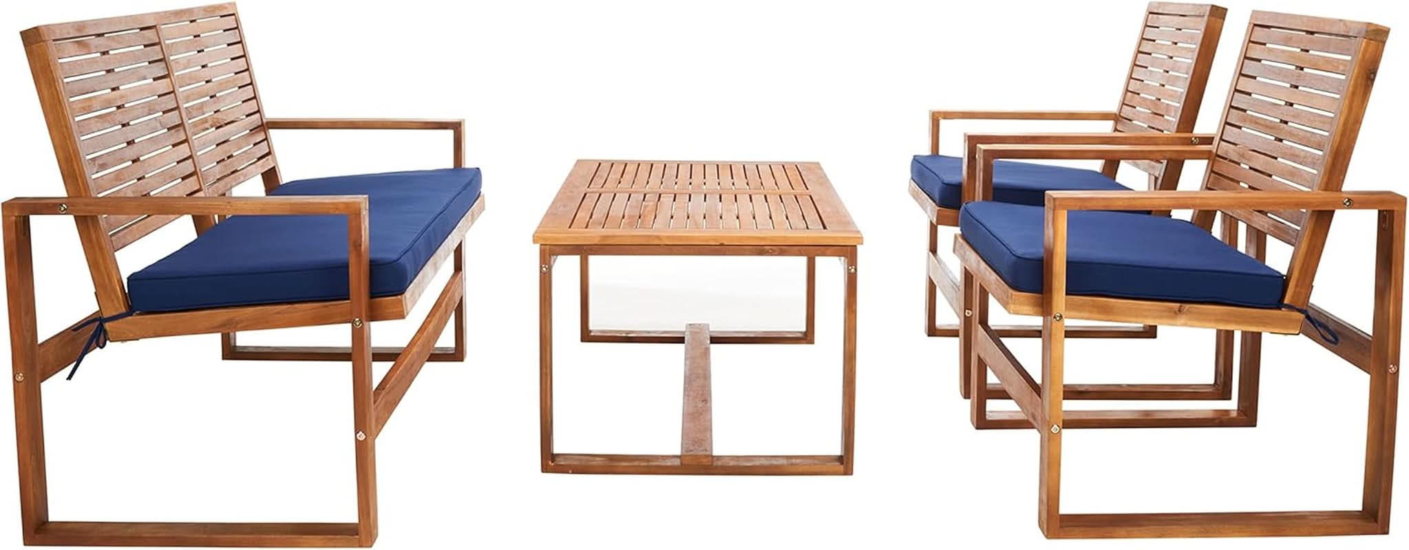 Acacia Patio Furniture Set for Outdoor Dining Comfort