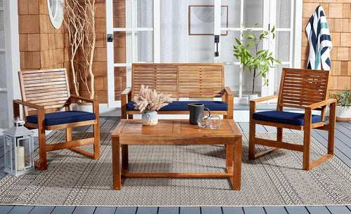 Acacia Patio Furniture Set for Outdoor Dining Comfort