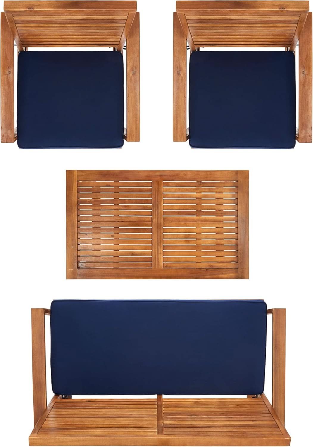 Acacia Patio Furniture Set for Outdoor Dining Comfort