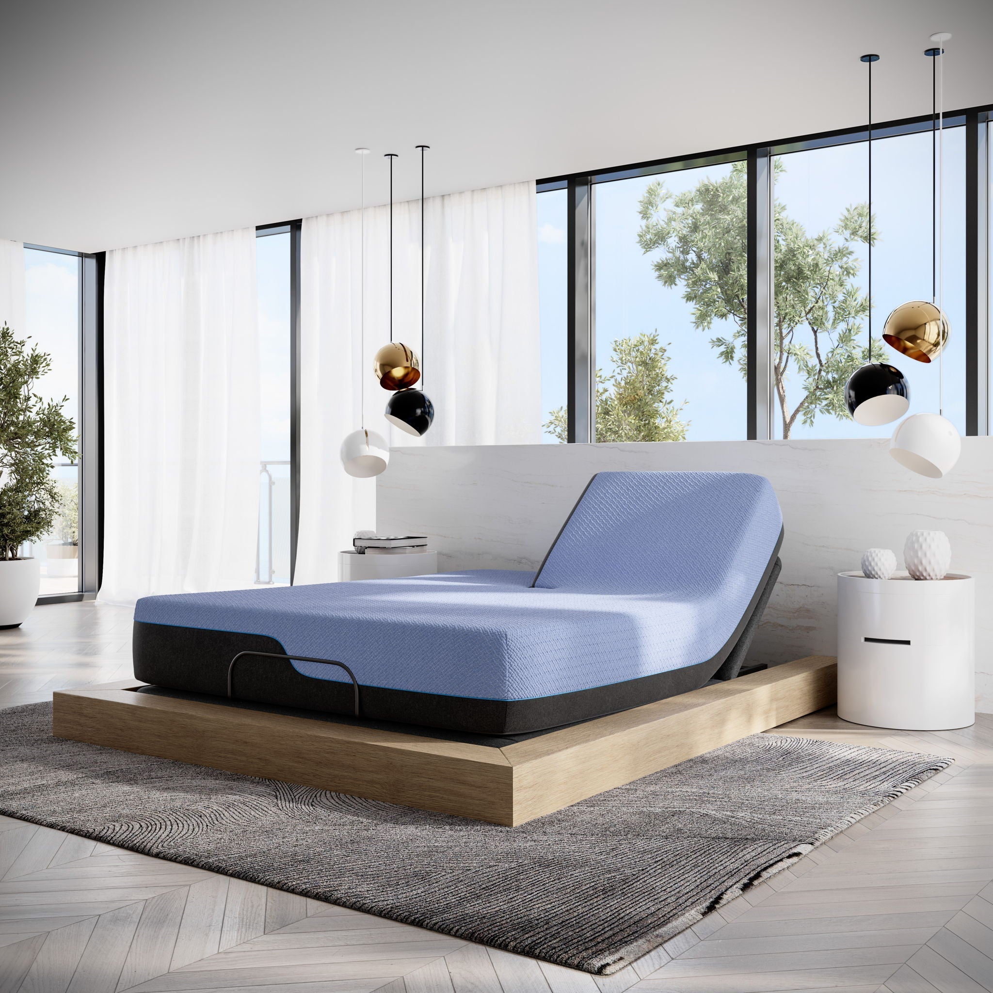 12" Refresh Flex Head Hybrid Cooling Fast Responding Latex Foam & Coil Mattress
