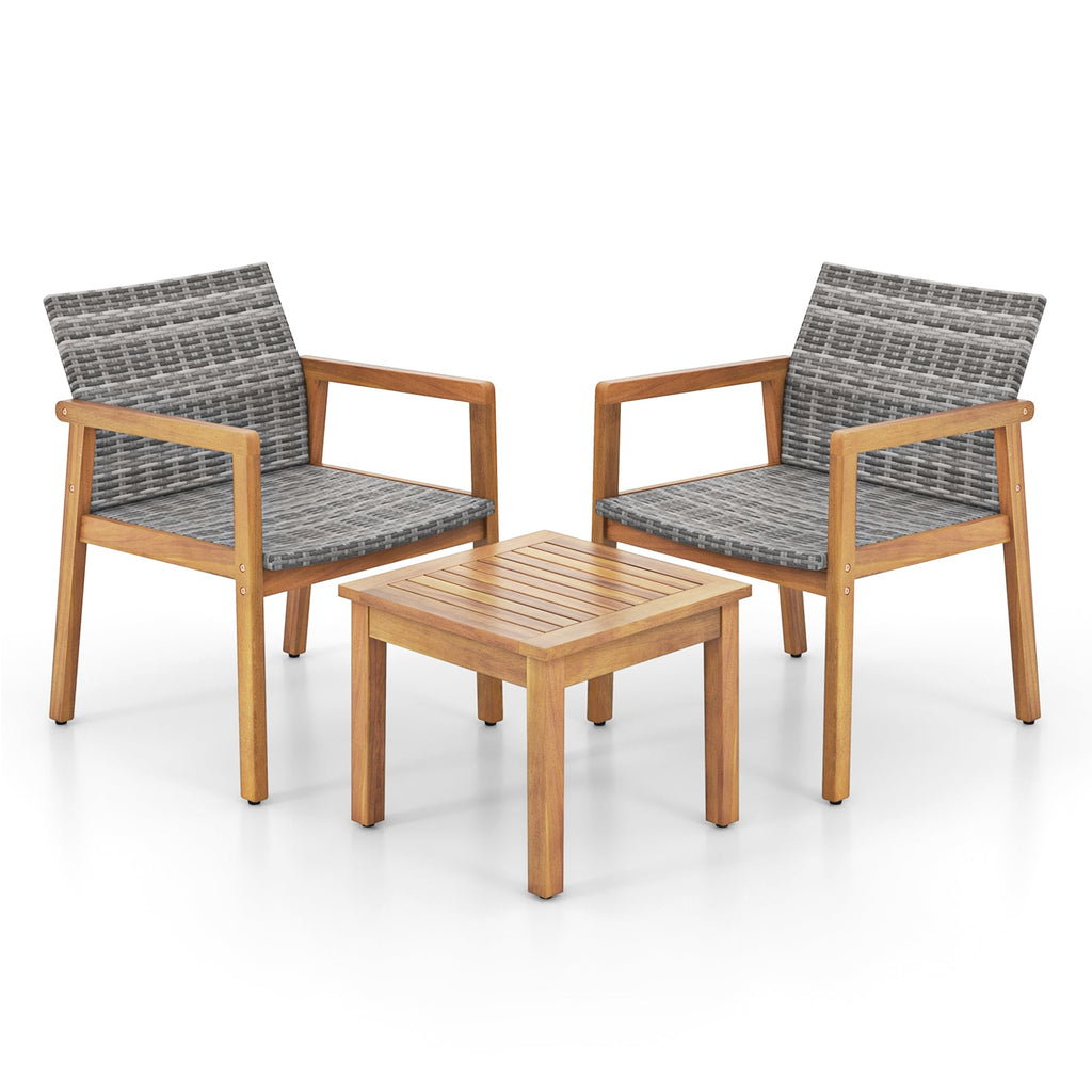 3 Pieces Patio Furniture Set  with Chair