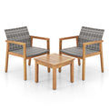 3 Pieces Patio Furniture Set  with Chair