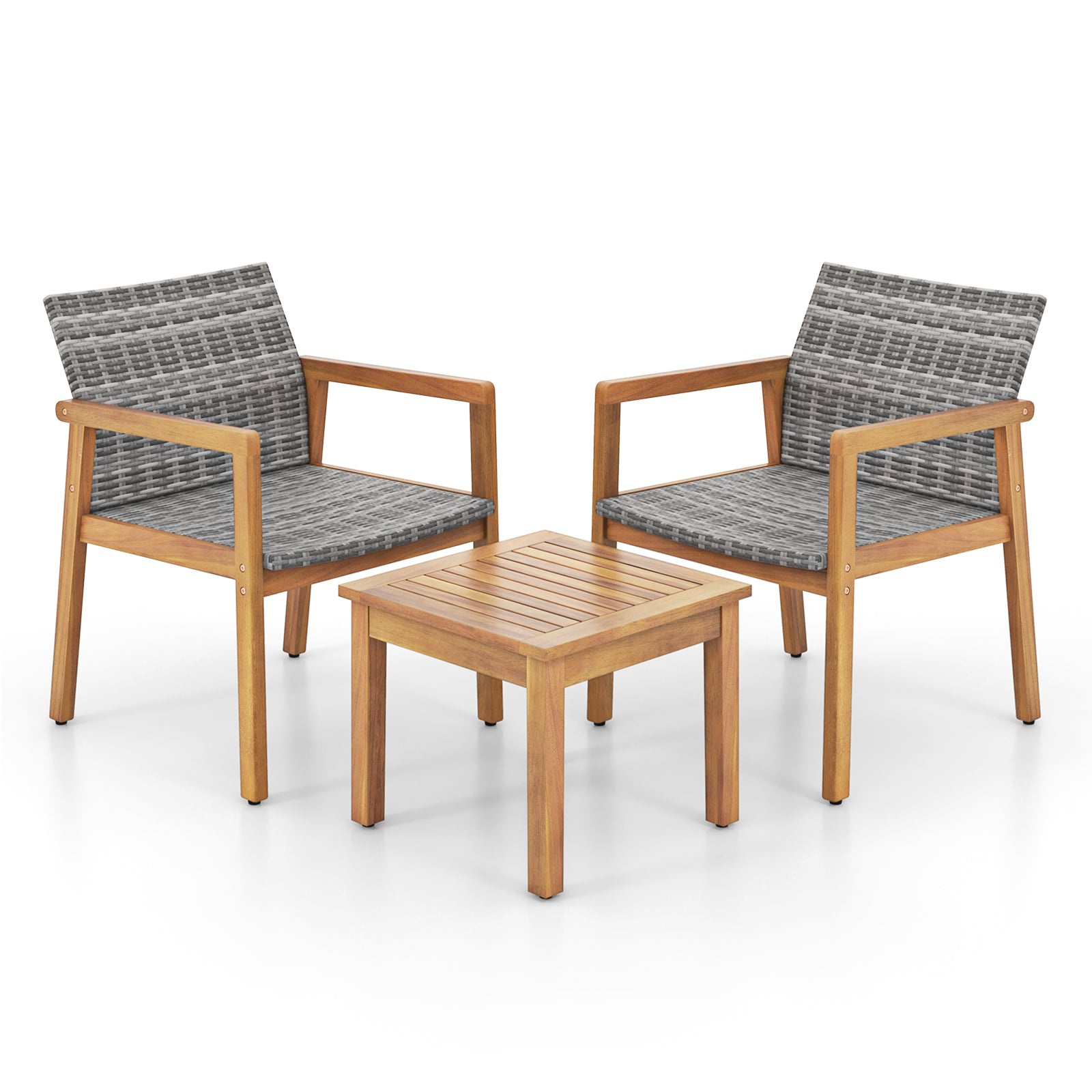 3 Pieces Patio Furniture Set  with Chair