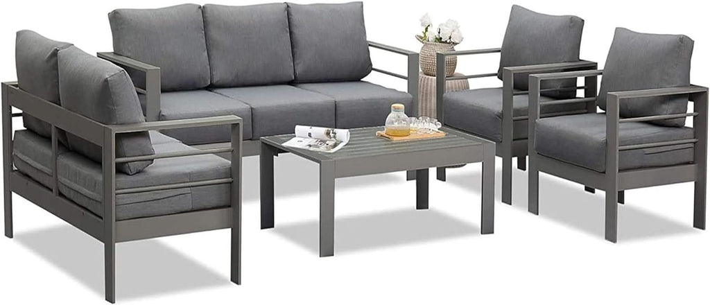 Modern Aluminum Outdoor Patio Furniture Set with Cushions
