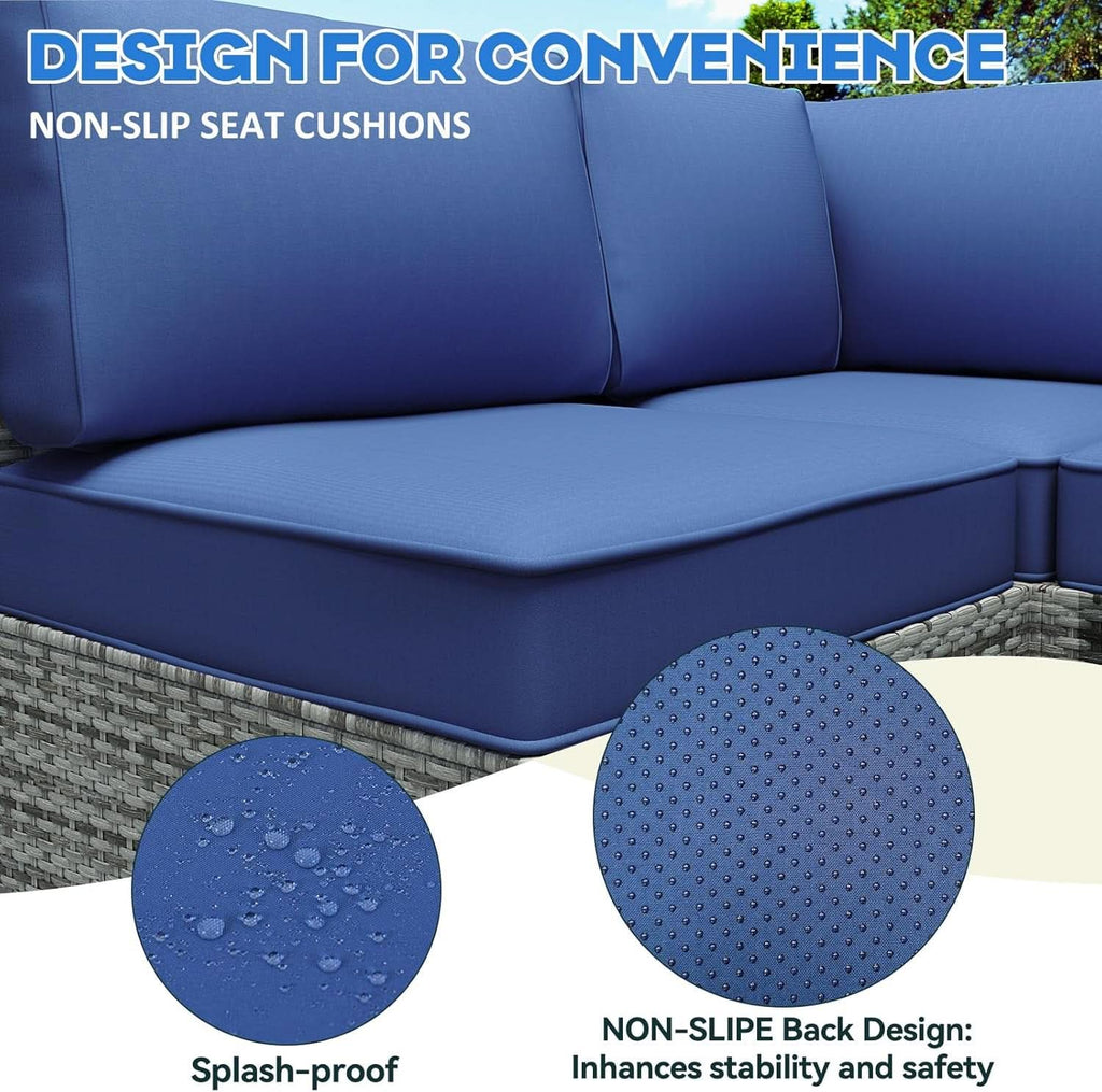 Water-Resistant Outdoor Cushions for Patio Furniture Sets