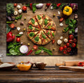 Pizza Italian Canvas Wall Art, Pizza Place Decor, Restaurant Decor, Dining Room Art, Fresh Italian Pizza Art, Pizzeria Art