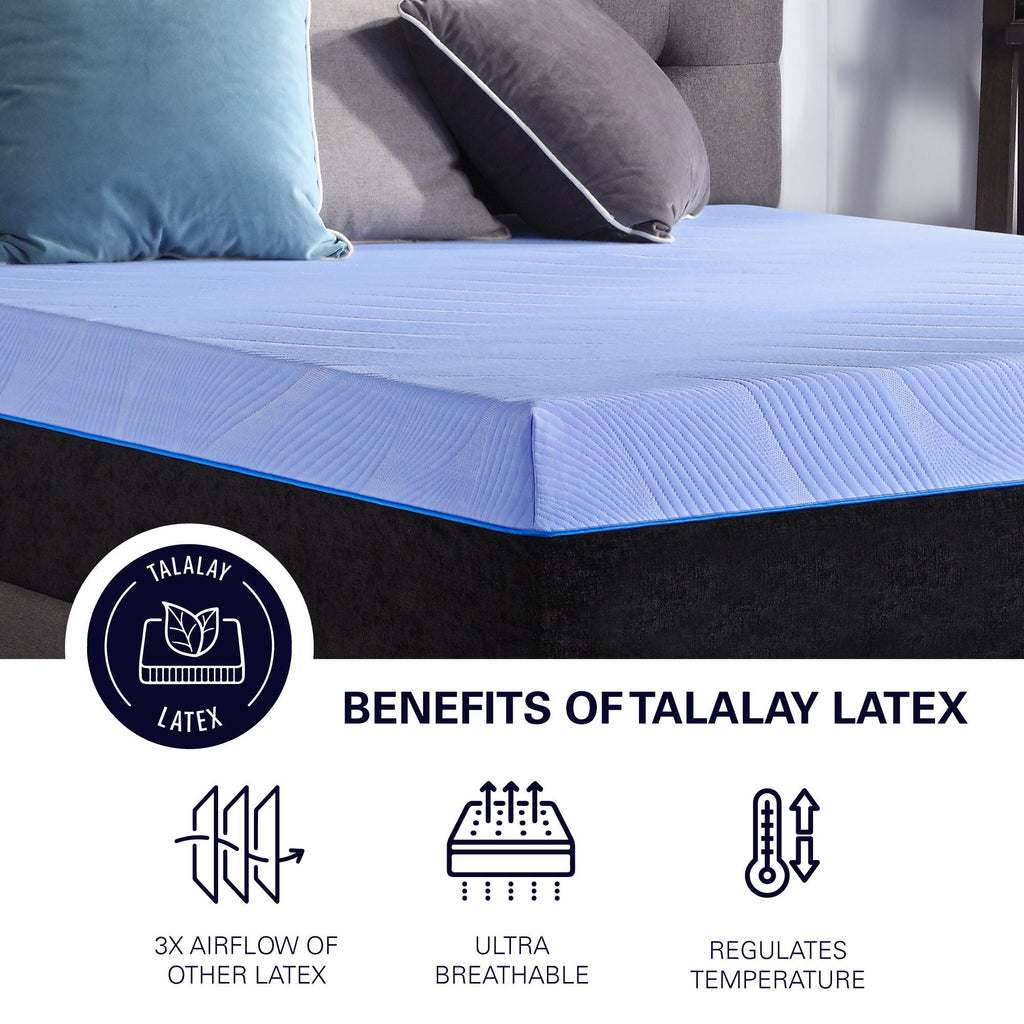 12" Refresh Hybrid Cooling Fast Responding Latex Foam And Coil Mattress