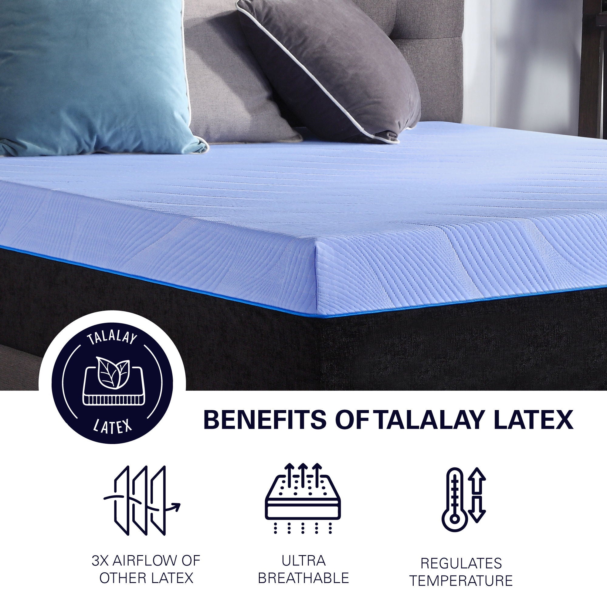 12" Refresh Flex Head Hybrid Cooling Fast Responding Latex Foam & Coil Mattress