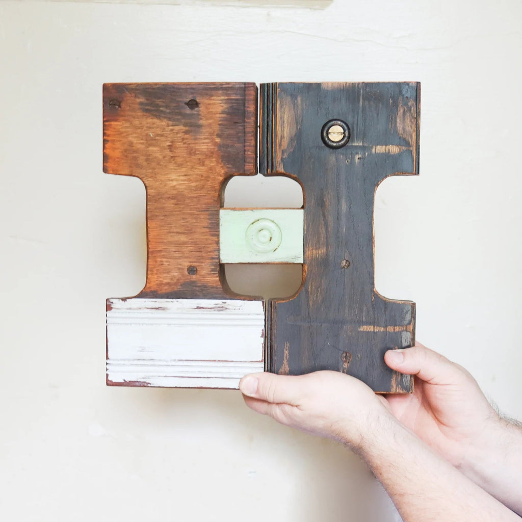 Reclaimed Wooden Letters