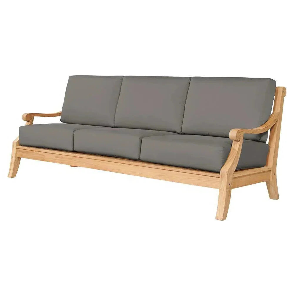Sonoma Teak Deep Outdoor Couch with Sunbrella Cushions