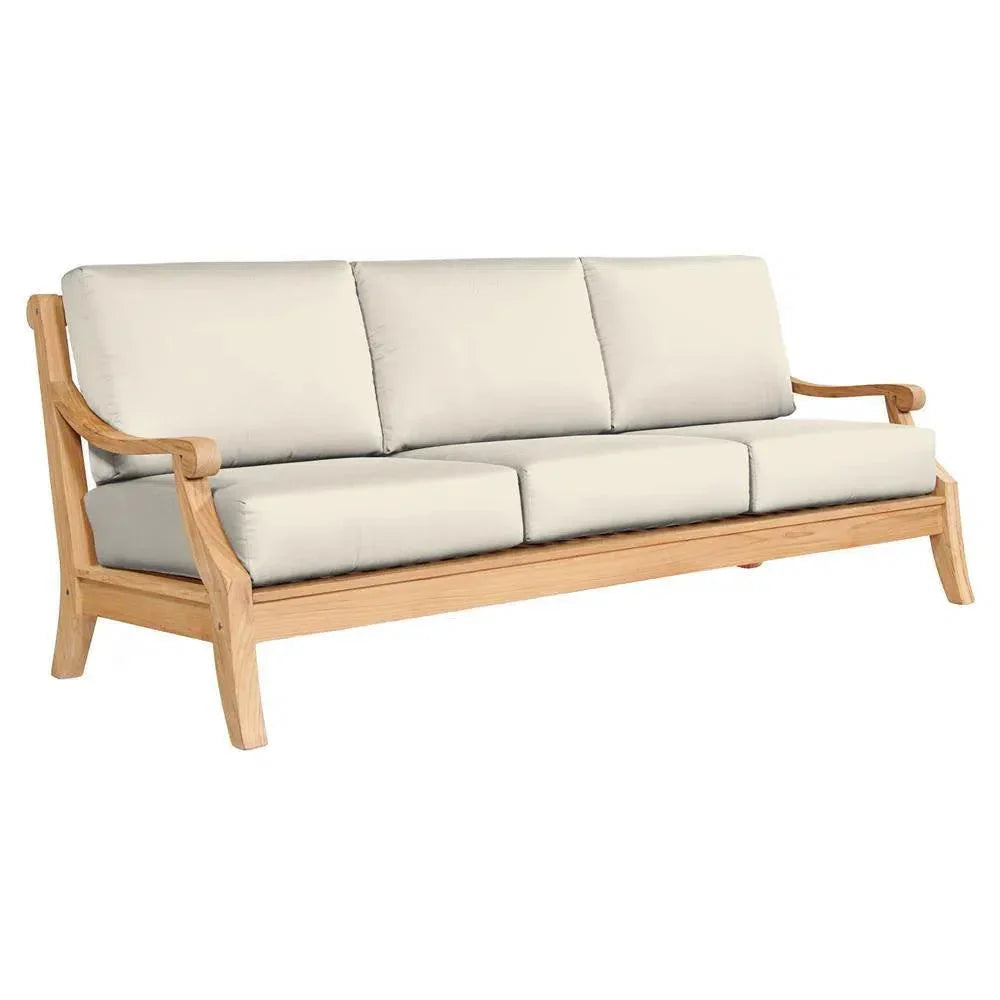 Sonoma Teak Deep Outdoor Couch with Sunbrella Cushions