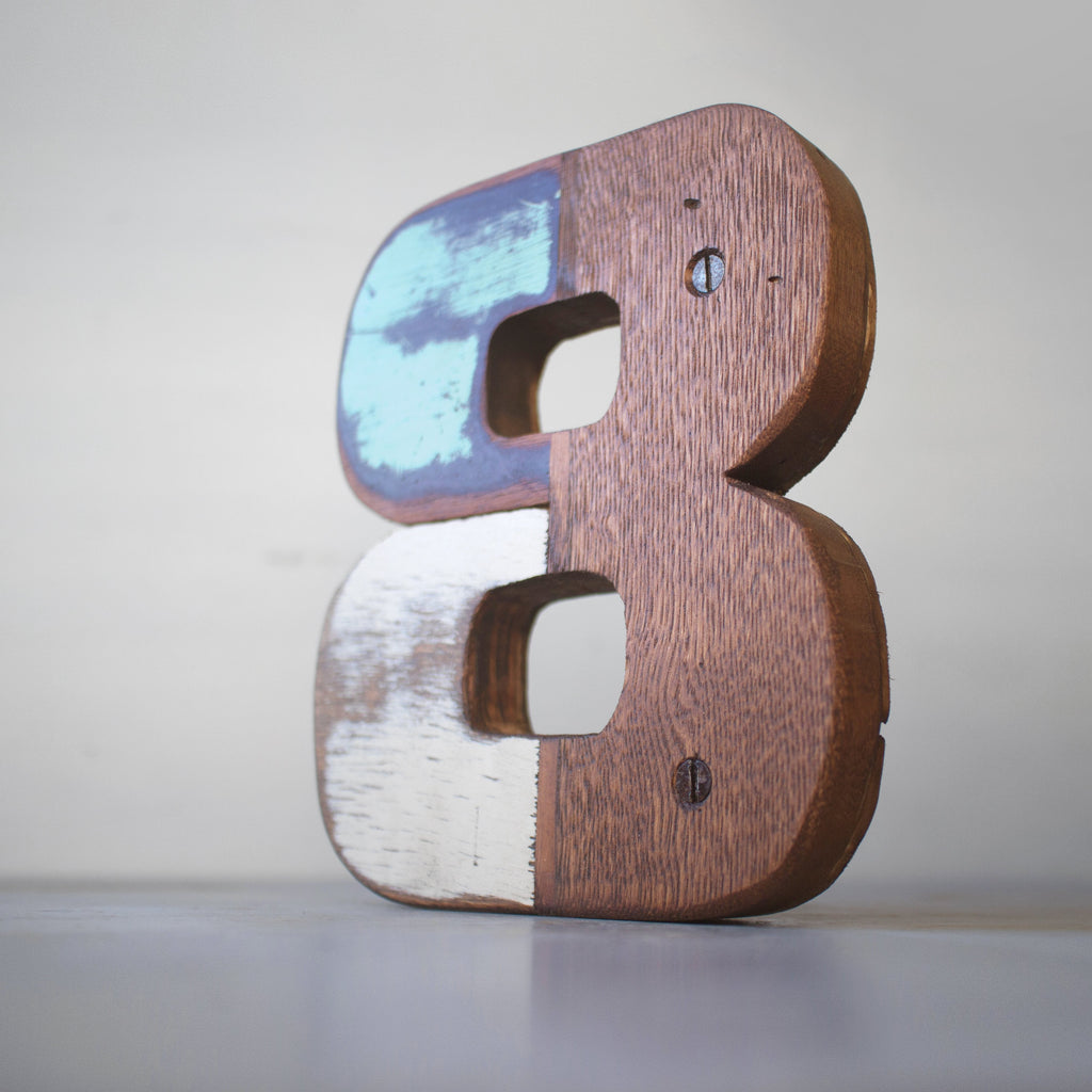 Reclaimed Wooden Letters