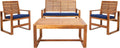 Acacia Patio Furniture Set for Outdoor Dining Comfort