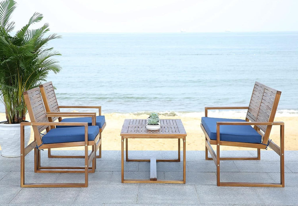 Acacia Patio Furniture Set for Outdoor Dining Comfort
