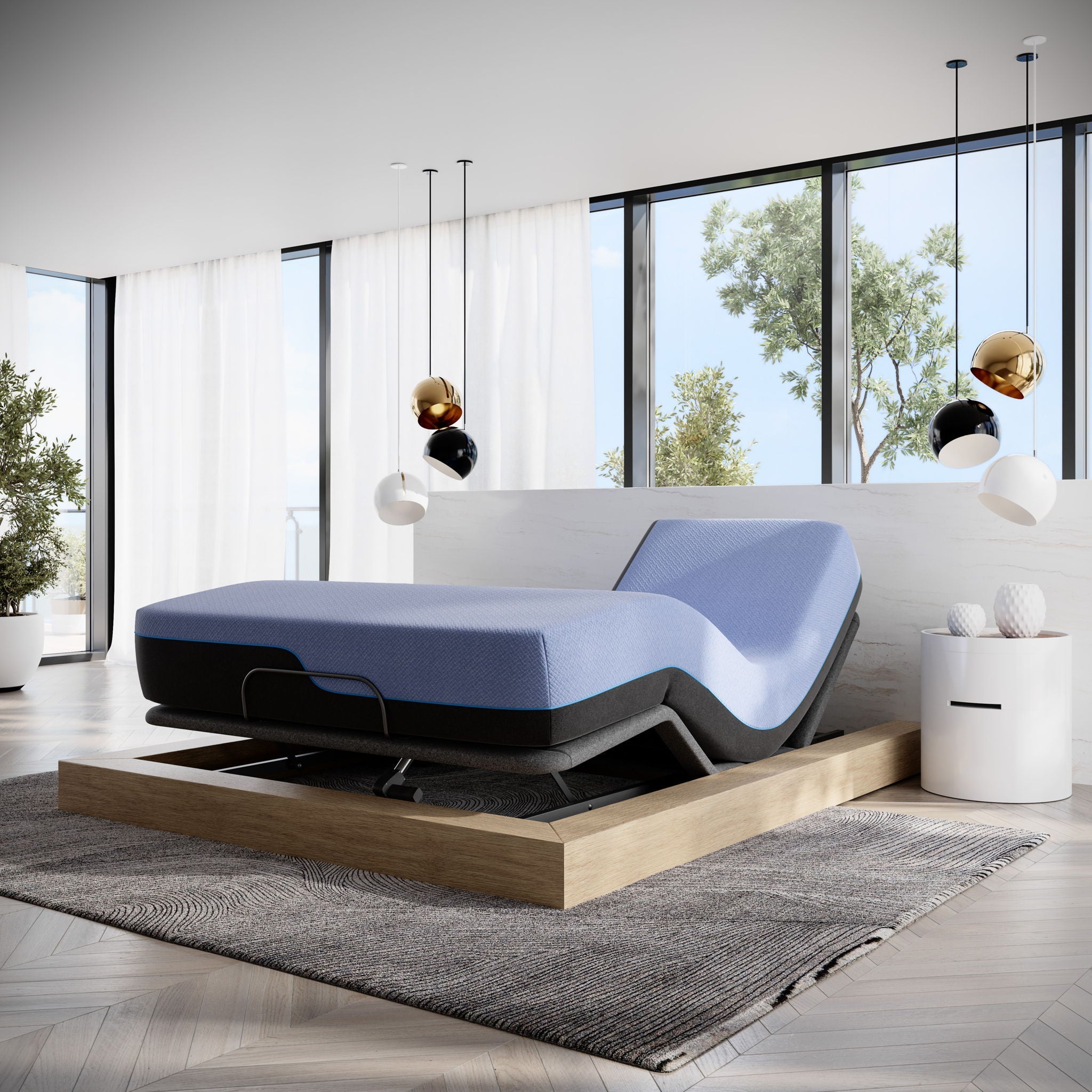 12" Refresh Flex Head Hybrid Cooling Fast Responding Latex Foam & Coil Mattress