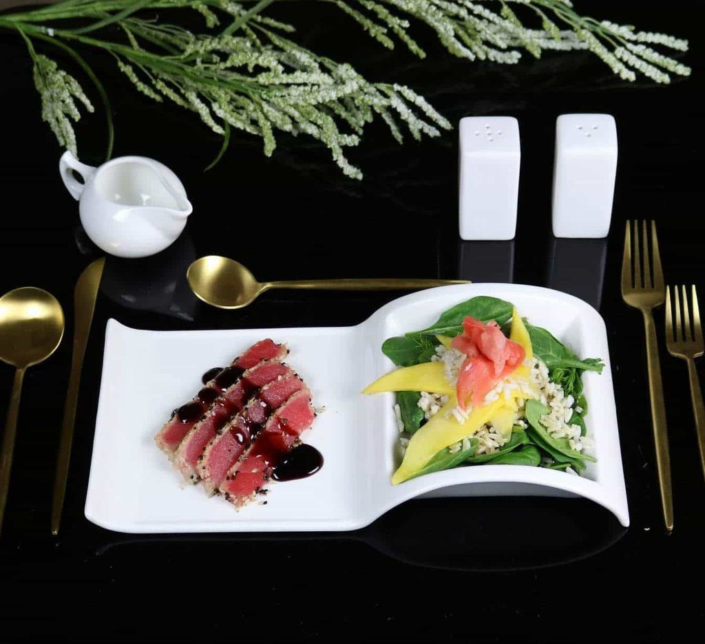 Sectional Salad Plate -Set of 4 pc